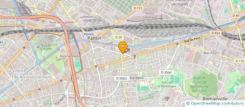 localisation de l'entreprise MADAME SANDRA PRIME  PANTIN