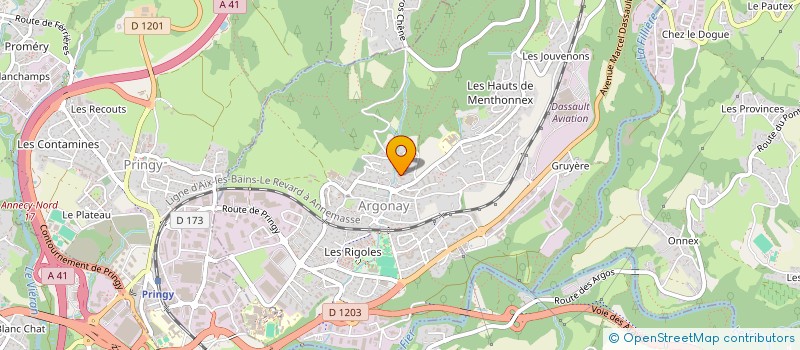 localisation de l'entreprise MADAME SANDRA RADICELLI  ARGONAY