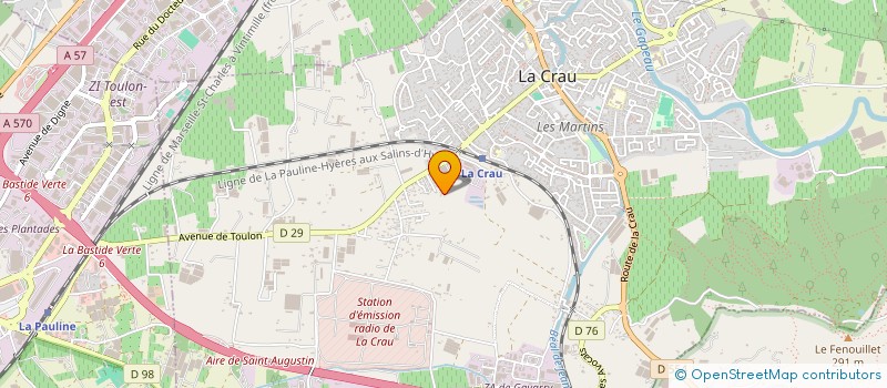 localisation de l'entreprise MADAME SANDRA RAFFAELLI à LA CRAU