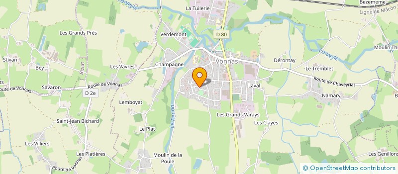 localisation de l'entreprise MADAME SANDRA RAFFIN à VONNAS