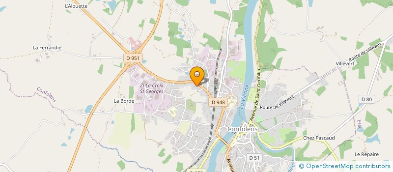 localisation de l'entreprise MADAME SANDRA RAMAT  CONFOLENS