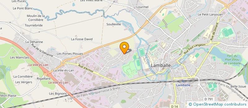 localisation de l'entreprise MADAME SANDRA RAULT  LAMBALLE-ARMOR