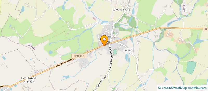 localisation de l'entreprise MADAME SANDRA RAVAILLAUD  CIRIERES