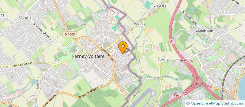 localisation de l'entreprise MADAME SANDRA RAVERDY à FERNEY-VOLTAIRE