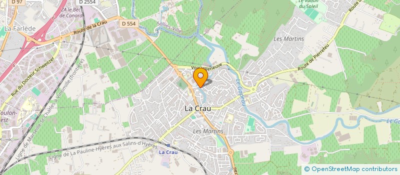 localisation de l'entreprise MADAME SANDRA RECOLIN  LA CRAU