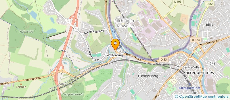 localisation de l'entreprise MADAME SANDRA REIS  SARREGUEMINES