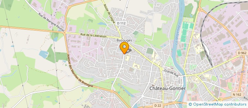 localisation de l'entreprise MADAME SANDRA RENAUDIER  CHATEAU-GONTIER-SUR-MAYENNE