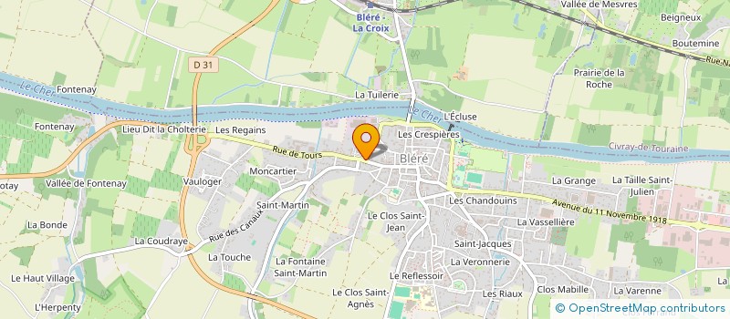 localisation de l'entreprise MADAME SANDRA RENAUDIN à BLERE