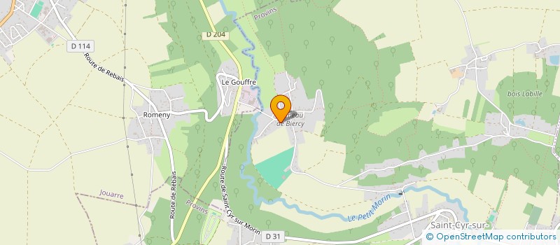 localisation de l'entreprise MADAME SANDRA RIBEIRO  SAINT-CYR-SUR-MORIN