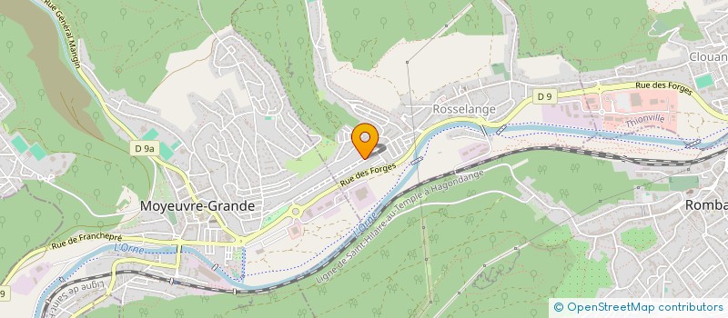 localisation de l'entreprise MADAME SANDRA RIBEIRO MENDES  ROSSELANGE