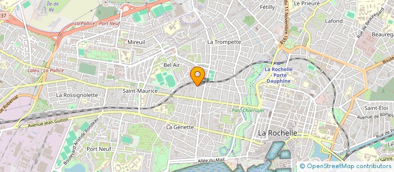 localisation de l'entreprise MADAME SANDRA RIDEREAU  LA ROCHELLE