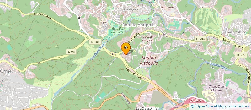 localisation de l'entreprise MADAME SANDRA RIEDEL  VALBONNE