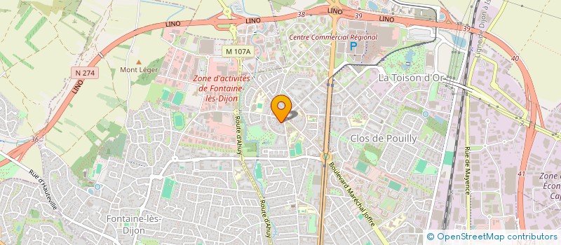 localisation de l'entreprise MADAME SANDRA RIGNEAULT à DIJON