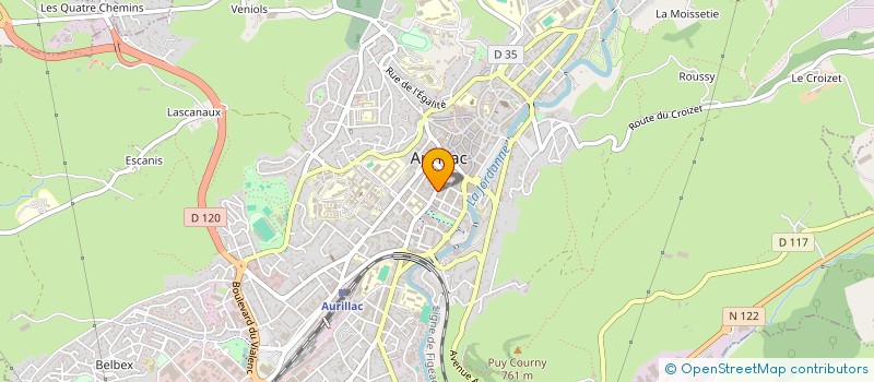 localisation de l'entreprise MADAME SANDRA RISPAL à AURILLAC