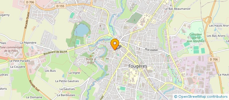 localisation de l'entreprise MADAME SANDRA RIVALS  FOUGERES