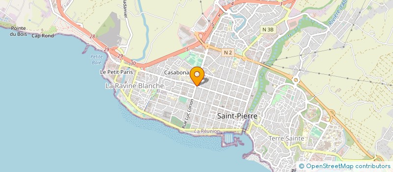 localisation de l'entreprise MADAME SANDRA RIVIERE à SAINT-PIERRE