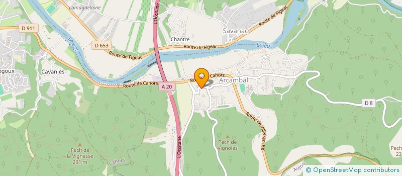 localisation de l'entreprise MADAME SANDRA ROBERT  ARCAMBAL