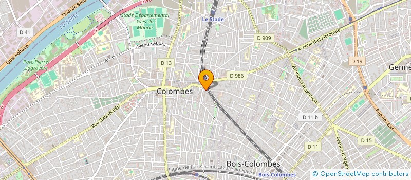 localisation de l'entreprise MADAME SANDRA ROSSI  COLOMBES