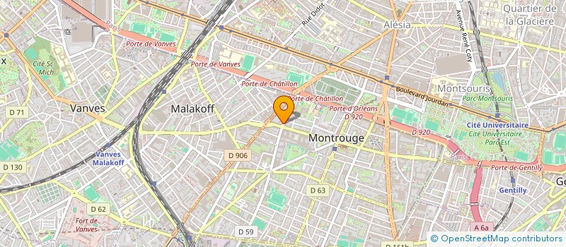 localisation de l'entreprise MADAME SANDRA ROUCH  MONTROUGE