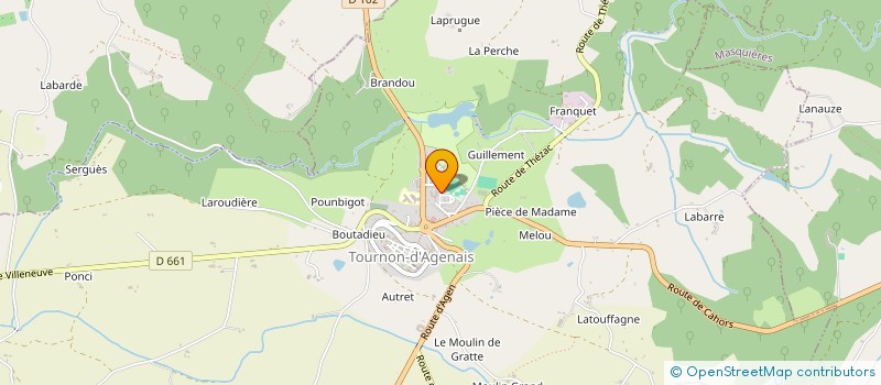 localisation de l'entreprise MADAME SANDRA ROUSSEAU  TOURNON-D'AGENAIS