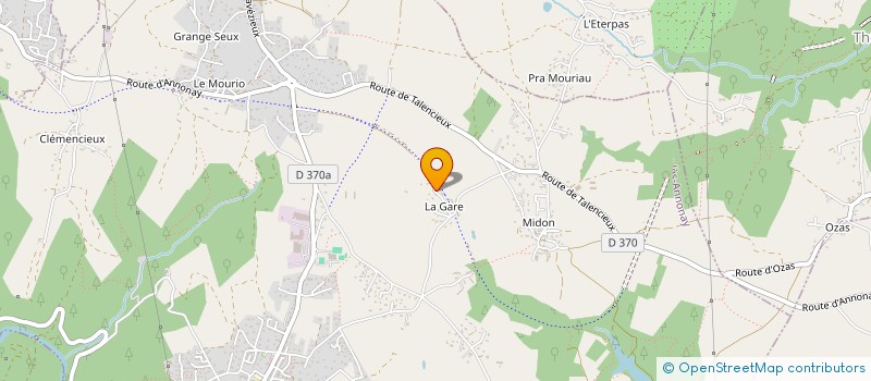 localisation de l'entreprise MADAME SANDRA SANTINI  VERNOSC-LES-ANNONAY