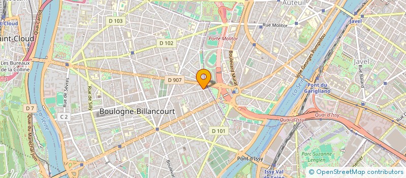 localisation de l'entreprise MADAME SANDRA SARAGOUSSI  BOULOGNE-BILLANCOURT