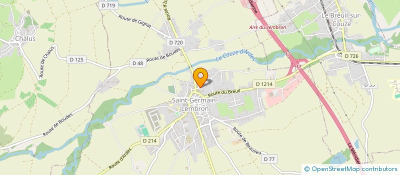 localisation de l'entreprise MADAME SANDRA SCEAU  SAINT-GERMAIN-LEMBRON