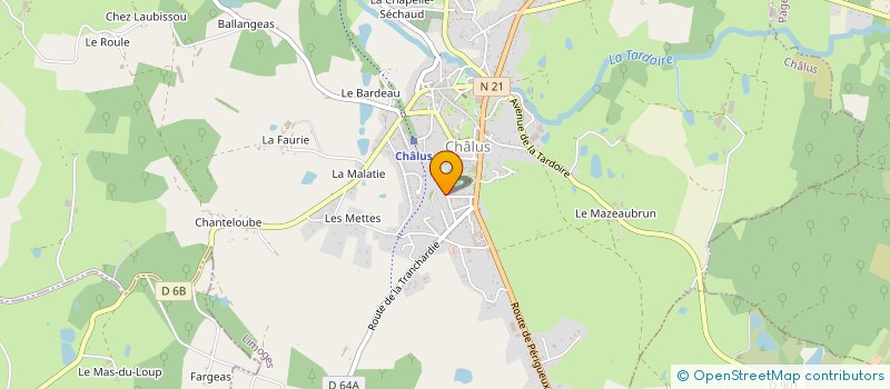localisation de l'entreprise MADAME SANDRA SIGNORET à CHALUS