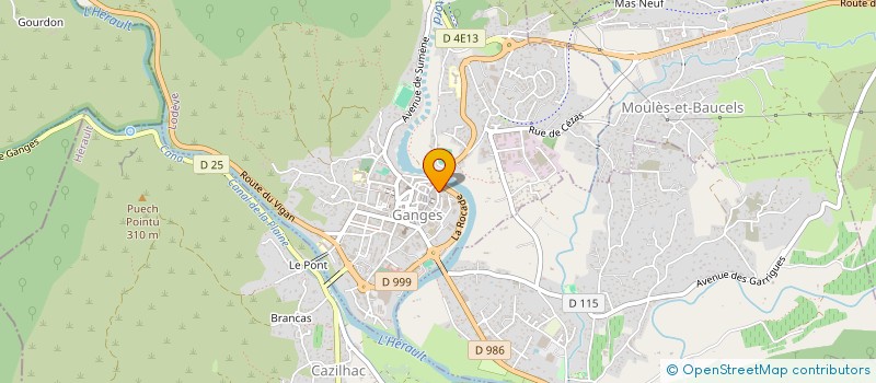 localisation de l'entreprise MADAME SANDRA SOULIE  GANGES