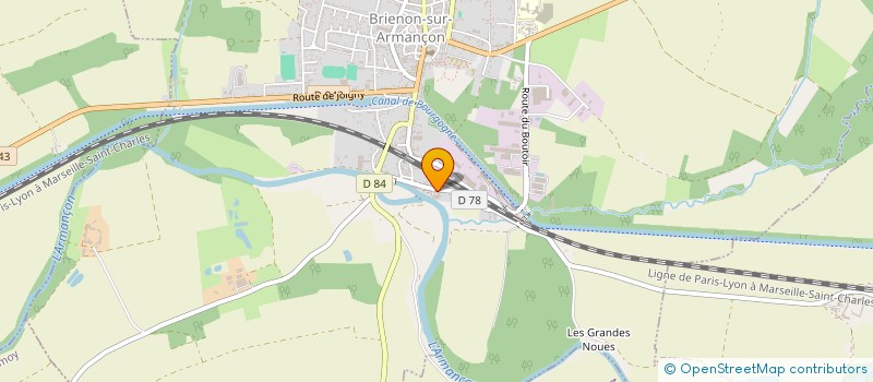 localisation de l'entreprise MADAME SANDRA SOUTIN  BRIENON-SUR-ARMANCON