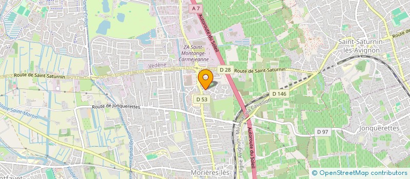 localisation de l'entreprise MADAME SANDRA SUAREZ  MORIERES-LES-AVIGNON