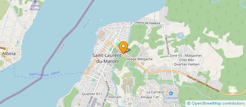 localisation de l'entreprise MADAME SANDRA SUELI DE SOUZA CABRAL  SAINT-LAURENT-DU-MARONI