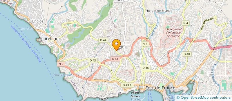 localisation de l'entreprise MADAME SANDRA TELLIEZ  FORT-DE-FRANCE