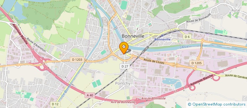 localisation de l'entreprise MADAME SANDRA TERRIER  BONNEVILLE