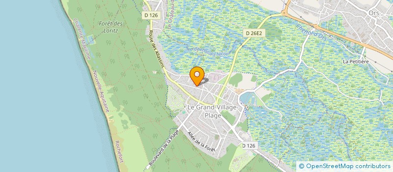 localisation de l'entreprise MADAME SANDRA TESTARD  LE GRAND-VILLAGE-PLAGE