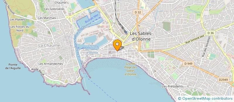 localisation de l'entreprise MADAME SANDRA TIBERGHIEN à LES SABLES D'OLONNE