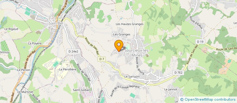 localisation de l'entreprise MADAME SANDRA TILLIER à SOURCIEUX-LES-MINES