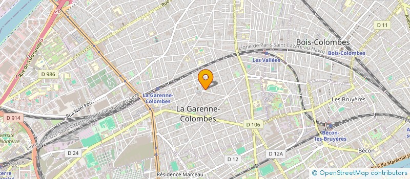 localisation de l'entreprise MADAME SANDRA TOUPET à LA GARENNE-COLOMBES