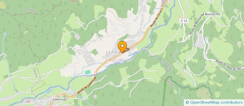 localisation de l'entreprise MADAME SANDRA VANIER  LA FORGE