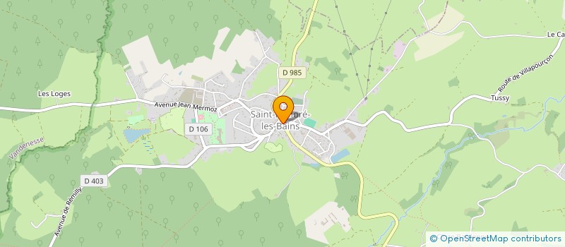 localisation de l'entreprise MADAME SANDRA VENDANGE à SAINT-HONORE-LES-BAINS
