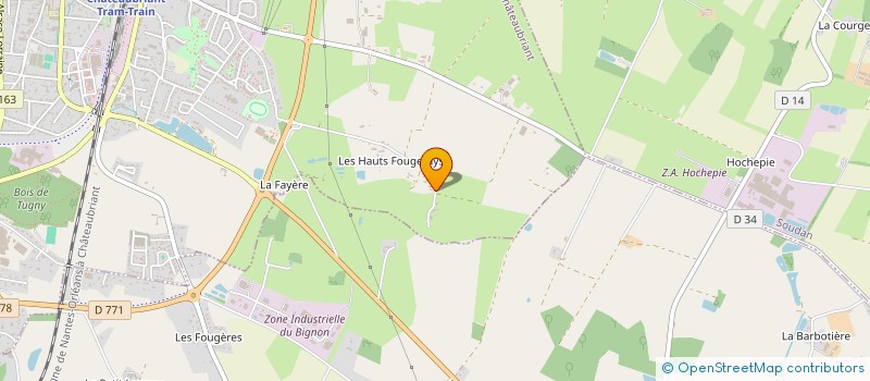 localisation de l'entreprise MADAME SANDRA VERGER à CHATEAUBRIANT