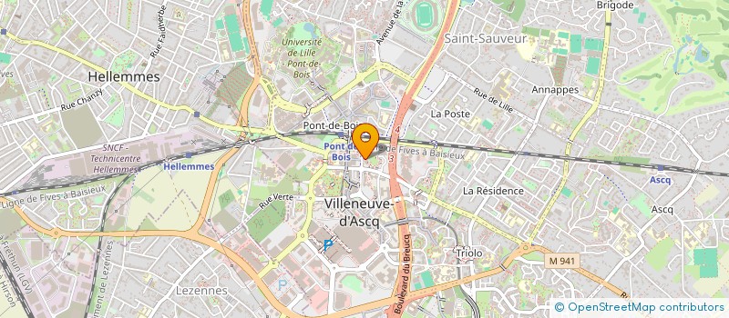 localisation de l'entreprise MADAME SANDRA VERMEERSCH  VILLENEUVE-D'ASCQ