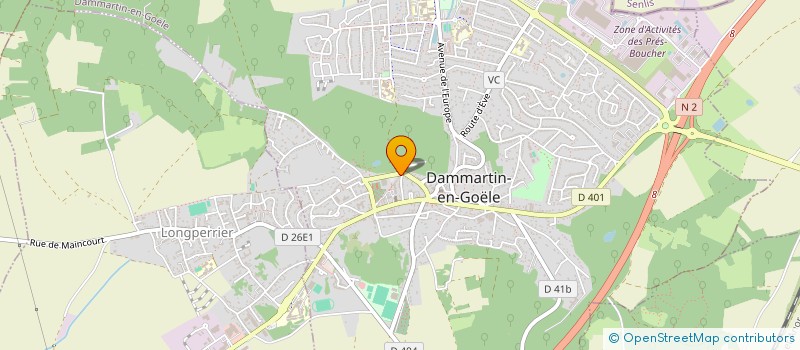 localisation de l'entreprise MADAME SANDRA VERNET à DAMMARTIN-EN-GOELE