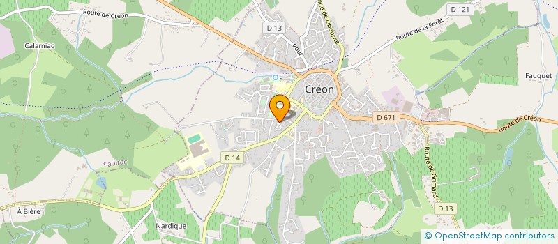 localisation de l'entreprise MADAME SANDRA VESSIERE  CREON