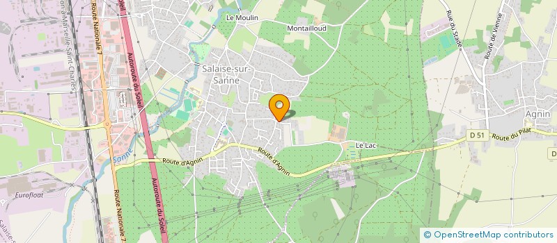 localisation de l'entreprise MADAME SANDRA VEYER  SALAISE-SUR-SANNE