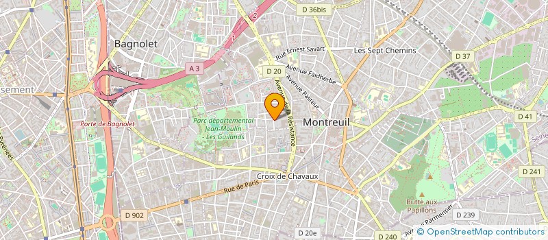 localisation de l'entreprise MADAME SANDRA VIEIRA à MONTREUIL