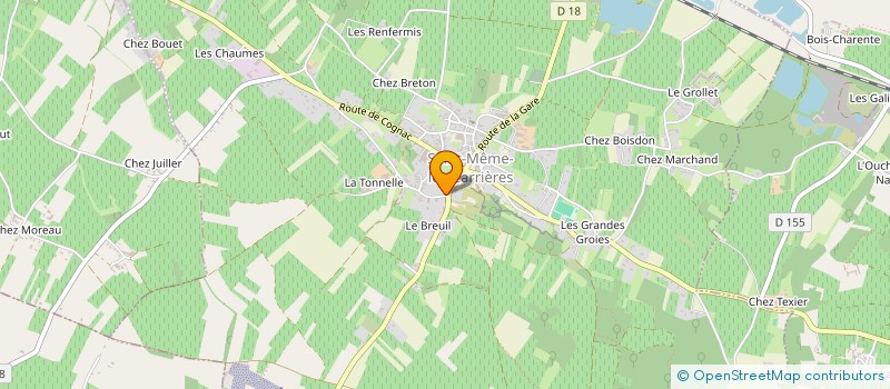 localisation de l'entreprise MADAME SANDRA VIGNAUD à SAINT-MEME-LES-CARRIERES