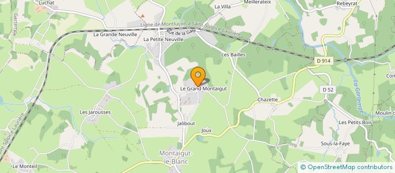 localisation de l'entreprise MADAME SANDRA WILDERSPIN à MONTAIGUT-LE-BLANC