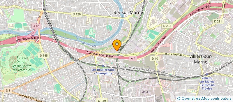 localisation de l'entreprise MADAME SANDRA WOLSLEGER à CHAMPIGNY-SUR-MARNE