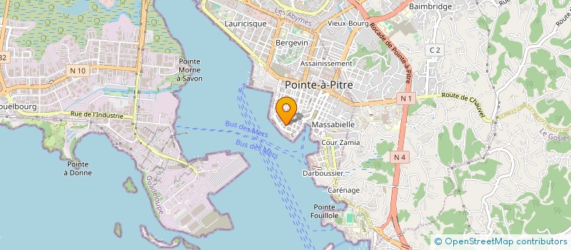 localisation de l'entreprise MADAME SANDRA YENKAMALA à POINTE A PITRE